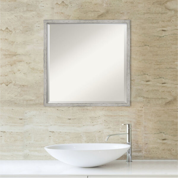 Shiplap White 21W X 21H-Inch Bathroom Vanity Wall Mirror, image 5