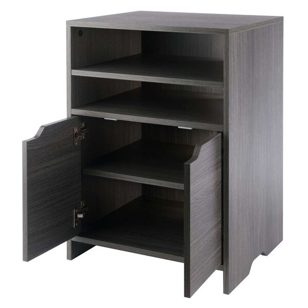 Nova Charcoal Open Shelf Storage Cabinet, image 3