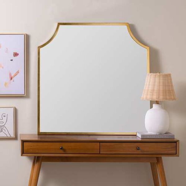 Simone Gold Leaf Wall Mirror, image 1