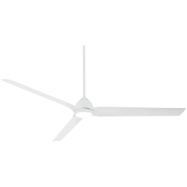 Java Xtreme Flat White 84-Inch Integrated LED Outdoor Ceiling Fan with Wi-Fi, image 1