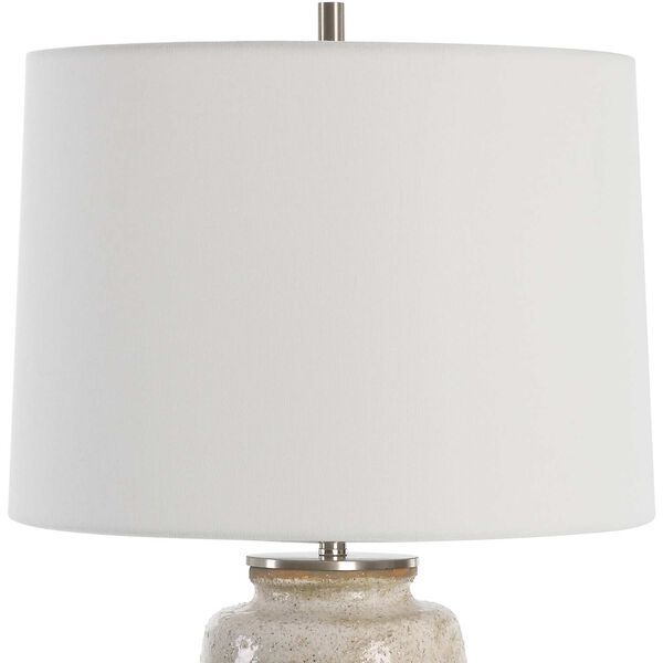 Medan Dove Gray Natural Brushed Nickel One-Light Table Lamp, image 4