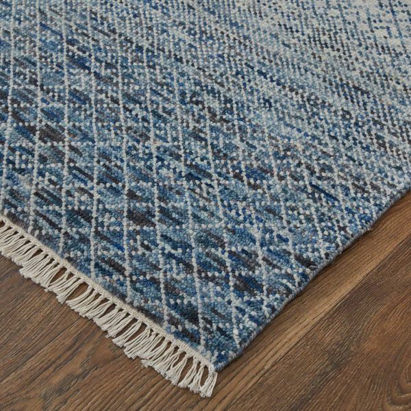 Branson Blue Ivory Rectangular 5 Ft. 6 In. x 8 Ft. 6 In. Area Rug, image 5