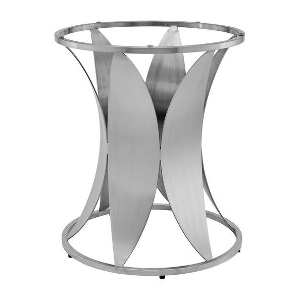 Petal Brushed Stainless Steel Dining Table, image 2