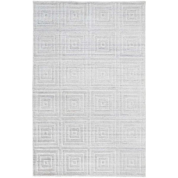Redford Casual White Silver Rectangular 3 Ft. 6 In. x 5 Ft. 6 In. Area Rug, image 1