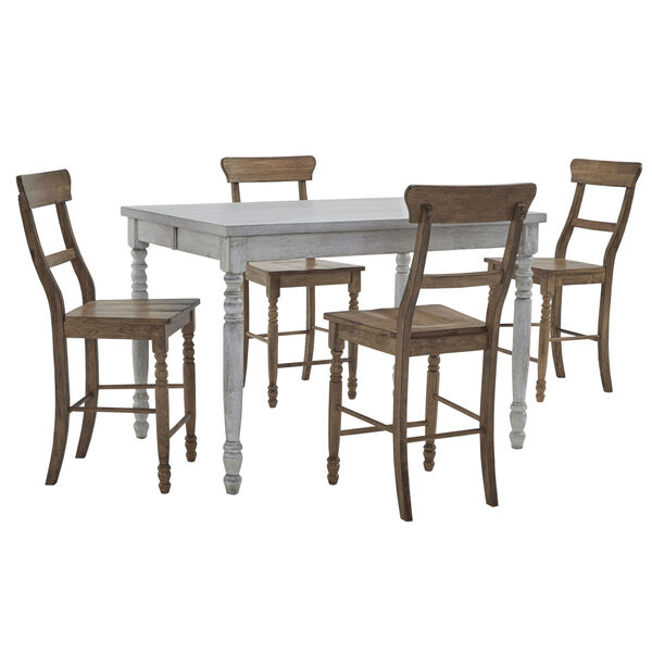 Savannah Court Antique White Counter Table - White (Chairs sold separately), image 3