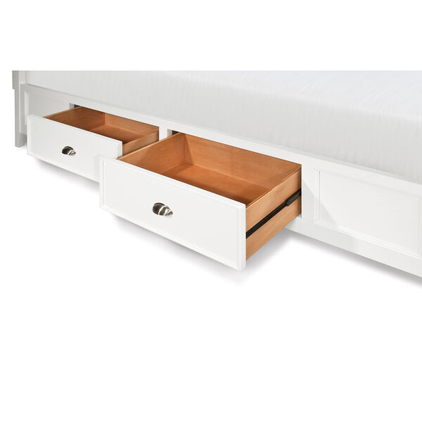 Kentwood White King Panel Bed with Storage, image 5