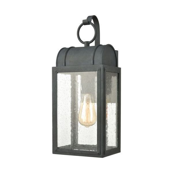 Heritage Hills Aged Zinc Seven-Inch One-Light Outdoor Wall Sconce, image 3