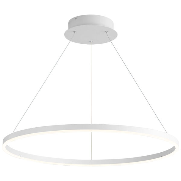 Circulo White 32-Inch LED Chandelier, image 2