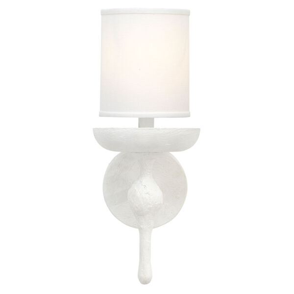 Concord White Plaster One-Light Wall Sconce, image 2
