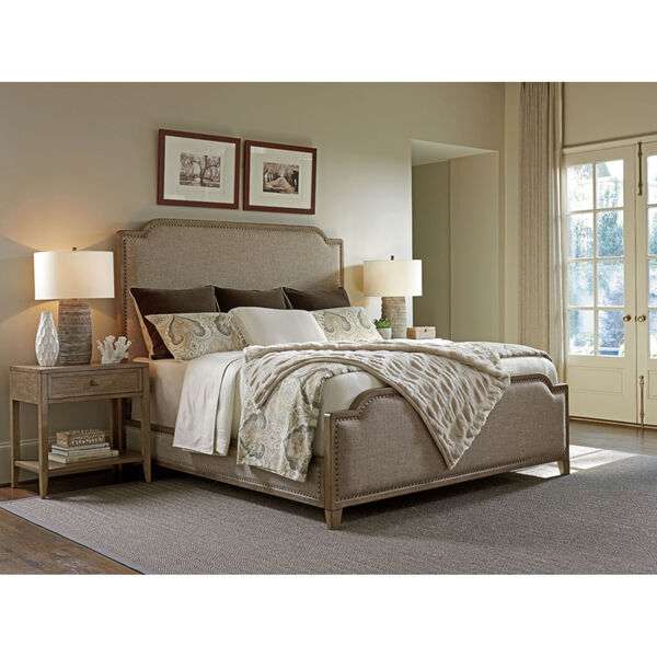 Cypress Point Gray Stone Harbour Upholstered Bed, image 2