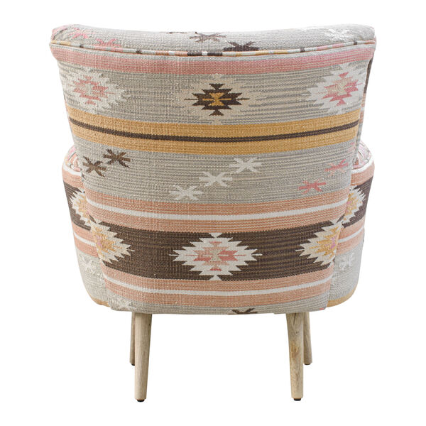 Azteca Multicolor and Natural Accent Chair, image 5