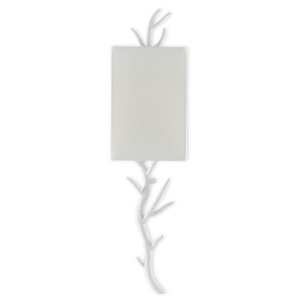Baneberry Gesso White One-Light Wall Sconce, Right, image 2