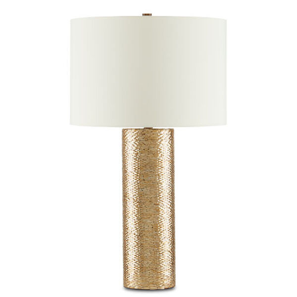 Glimmer Gold and White One-Light Table Lamp, image 2