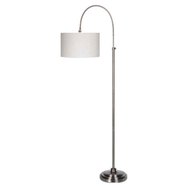 Isabella Pewter Plated One-Light Floor Lamp, image 1