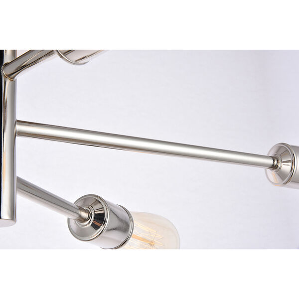 Axel Polished Nickel Five-Light Wall Sconce, image 5