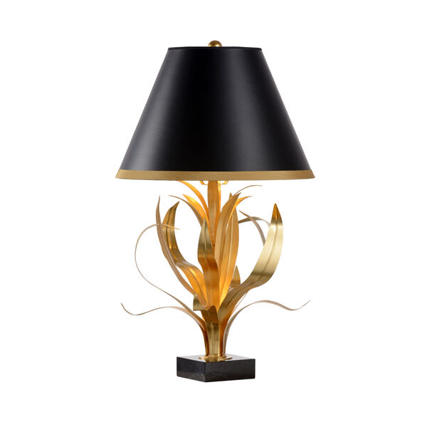 Lilith Antique Gold and Black Table Lamp, image 1