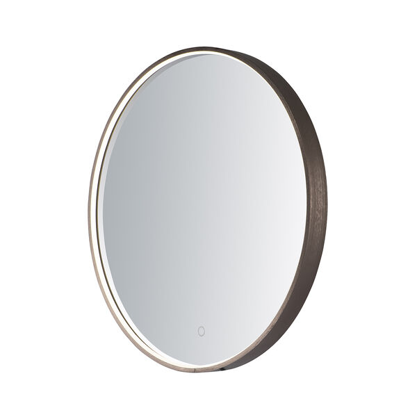 Mirror Anodized Bronze 28-Inch One-Light ADA LED Round Mirror, image 1