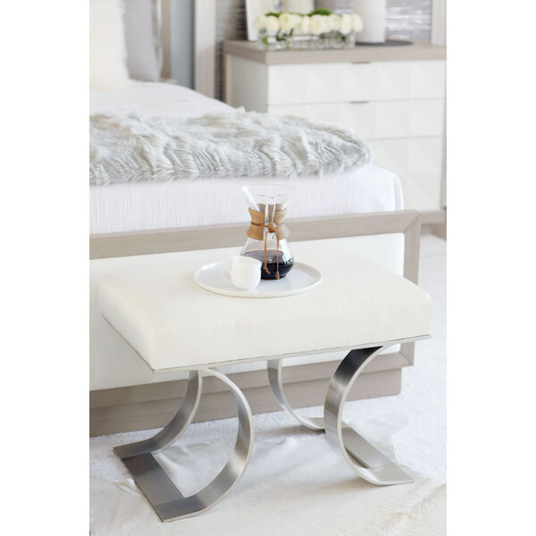 Axiom Linear Gray and Linear White Nightstand, image 3