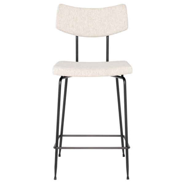 Soli Shell White and Black Counter Stool, image 2