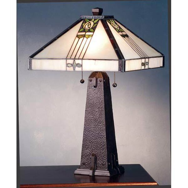 Pasadena Rose Mahogany Bronze Table Lamp, image 1