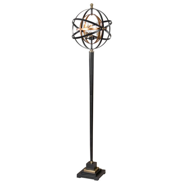 Rondure Dark Oil Rubbed Bronze Three-Light Floor Lamp, image 1