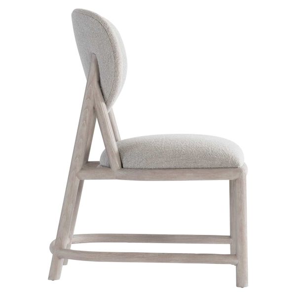 Trianon Light Gray Upholstered Back Side Chair, image 2