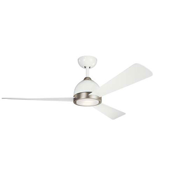 Incus White LED 56-Inch Ceiling Fan, image 1