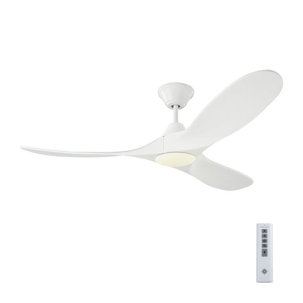 Maverick Matte White 52-Inch LED Ceiling Fan, image 4