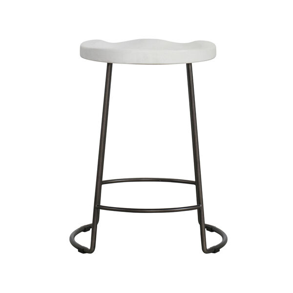 Reid Black and White Counter Stool, image 1