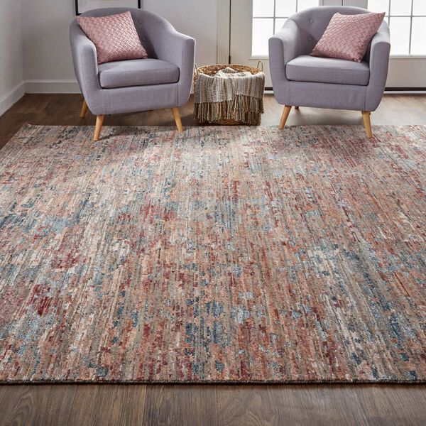 Conroe Red Blue Area Rug, image 4