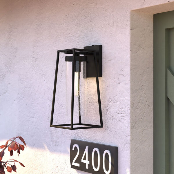 Nash Textured Black Seven-Inch One-Light Outdoor Wall Sconce with Dusk to Dawn Sensor, image 3