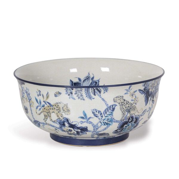 Braganza Blue Decorative Basin Bowl, image 1