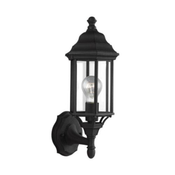 Russell Black 6.5-Inch One-Light Outdoor Wall Lantern, image 1