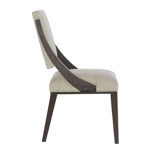 Decorage Solid Ash and Cerused Mink Upholstered Dining Chair, image 1
