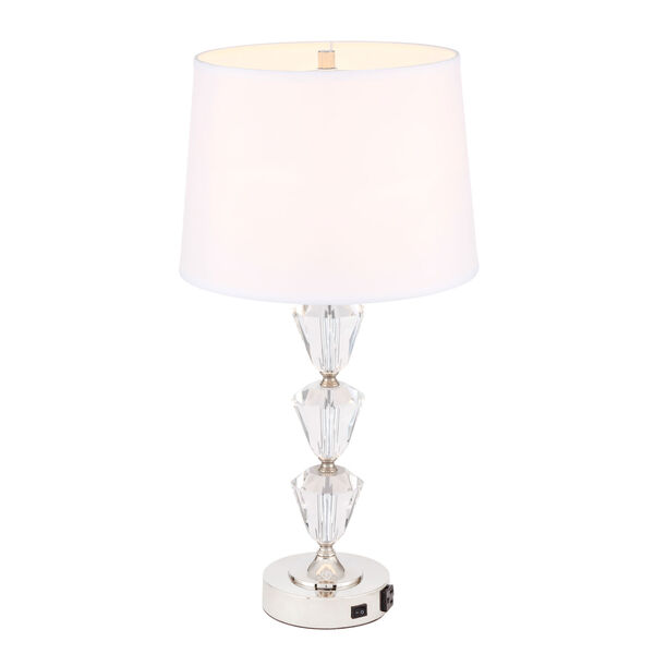 Mae Polished Nickel One-Light Table Lamp, image 4