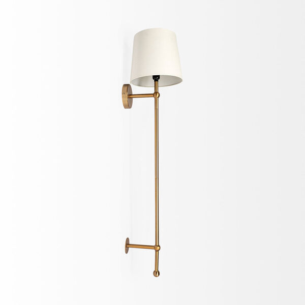 Chester Brass and Cream One-Light Wall Sconce, image 4