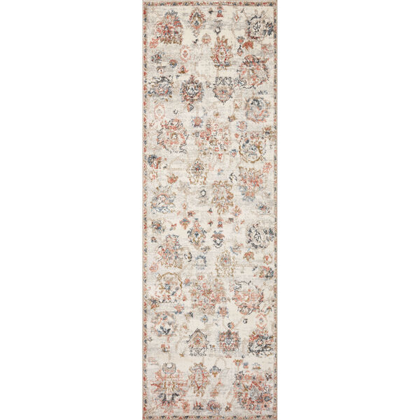 Saban Ivory, Blue and Spice 7 Ft. 10 In. x 10 Ft. Area Rug, image 4