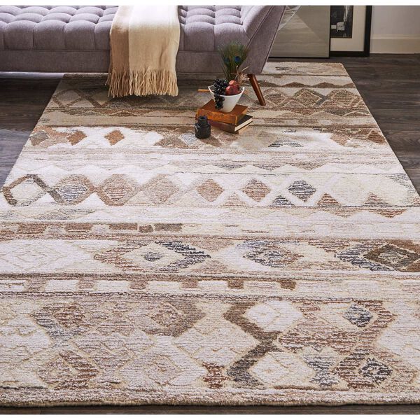 Asher Ivory Tan Gray Area Rug, image 3