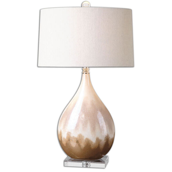 Flavian Beige and Ivory One Light Table Lamp, image 1