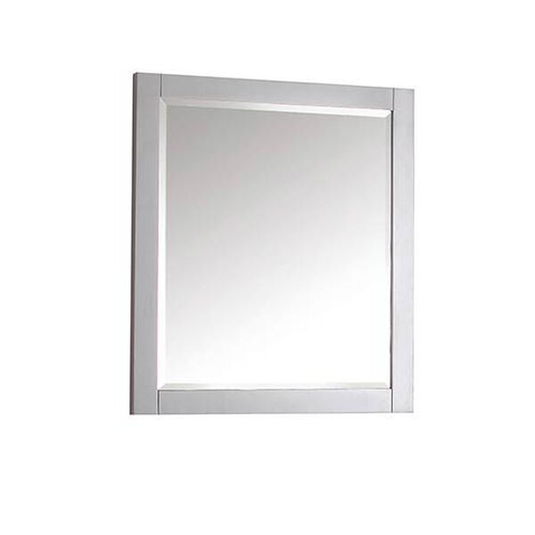 Chilled Gray 28-Inch Beveled Edge Rectangular Mirror, image 2