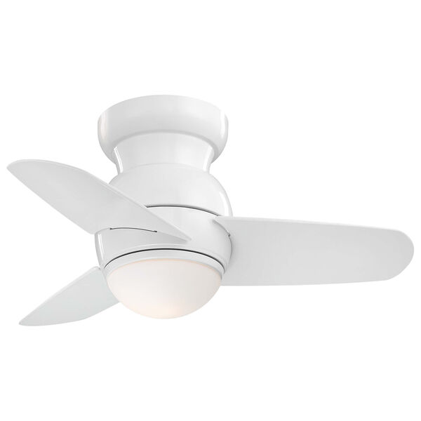 Spacesaver LED White LED Ceiling Fan, image 1