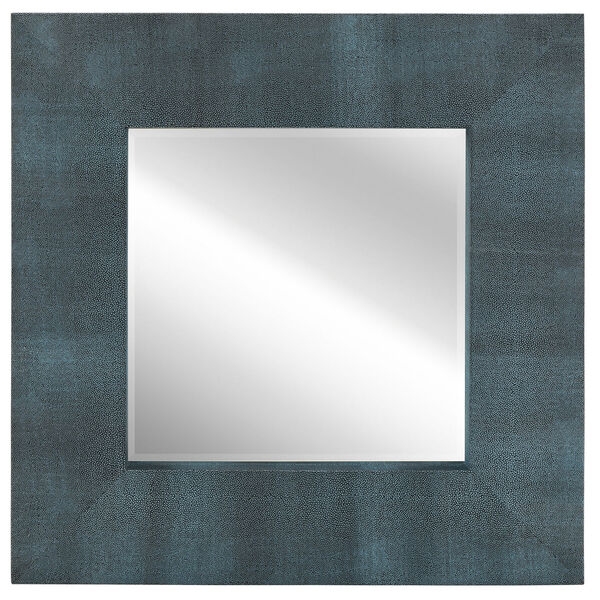 Shagreen Blue 30 x 30-Inch Beveled Wall Mirror, image 2