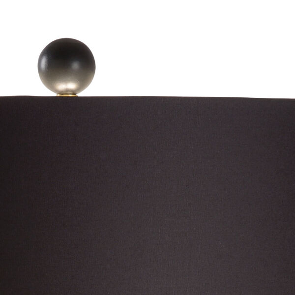 Metallic Gold Glaze and Matte Black One-Light Ceramic Table Lamp, image 3