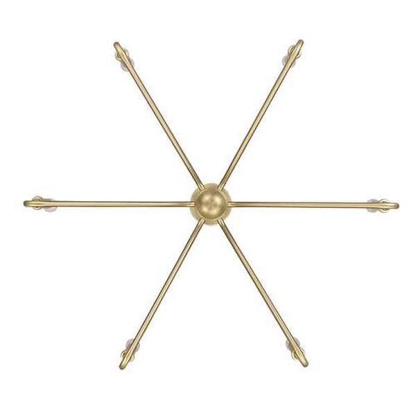 Kennedy Brushed Champagne Bronze Six-Light Chandelier, image 4