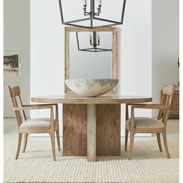 Passage Light Oak Round Dining Table, image 3
