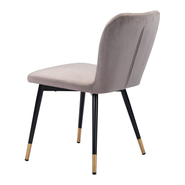 Manchester Gray, Black and Gold Dining Chair, Set of Two, image 6