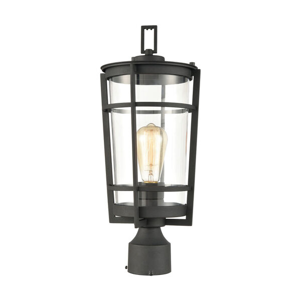 Crofton Charcoal One-Light Outdoor Post Mount, image 3