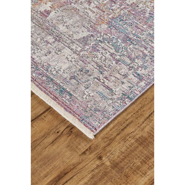 Cecily Purple Gold Ivory Rectangular 3 Ft. x 5 Ft. Area Rug, image 3