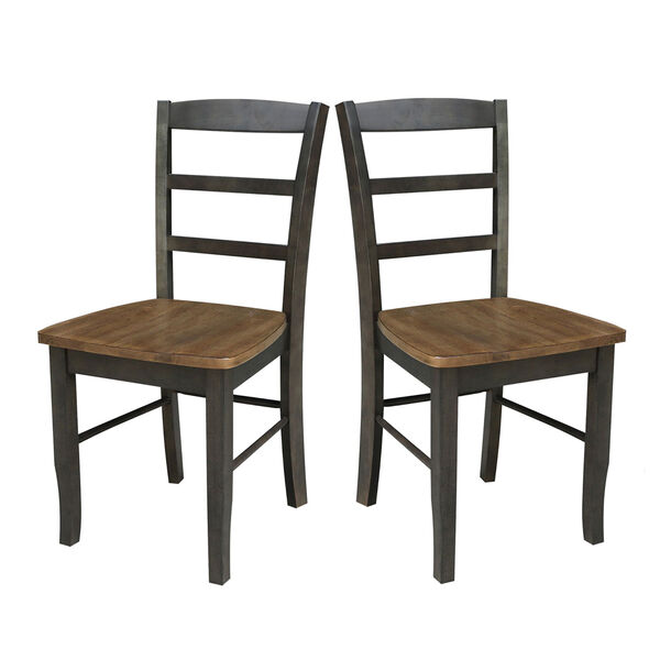Madrid Hickory and Washed Coal Ladderback Chair, Set of 2, image 5