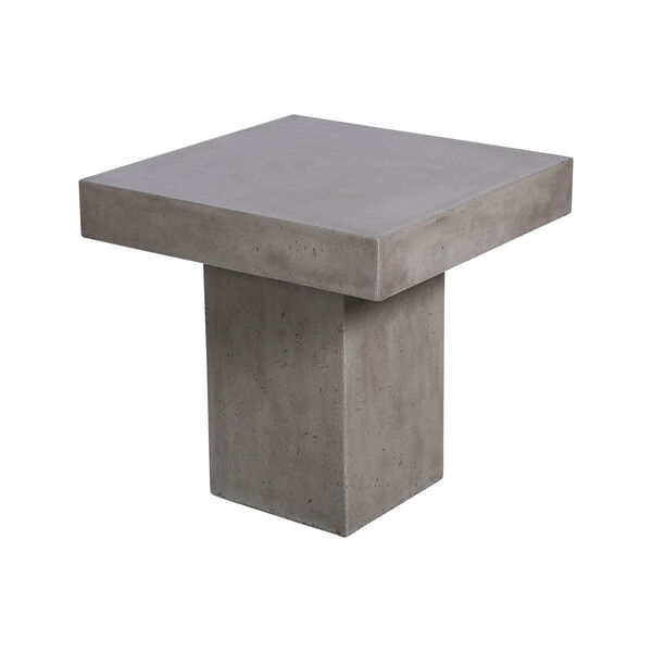 Millfield Polished Concrete Ourdoor Side Table, image 1
